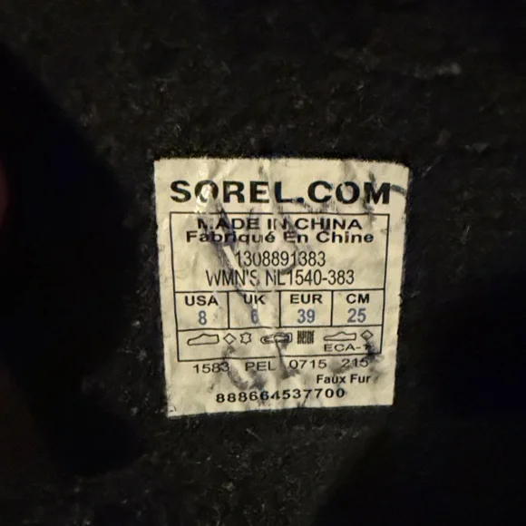 Sorel Women's Winter Boots with Faux Fur - Picture 2 of 5